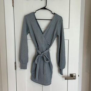 Windsor blue knit dress